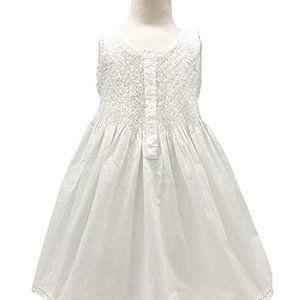 Smock Tatting Lace White Full-length Cotton Girl Night Dress